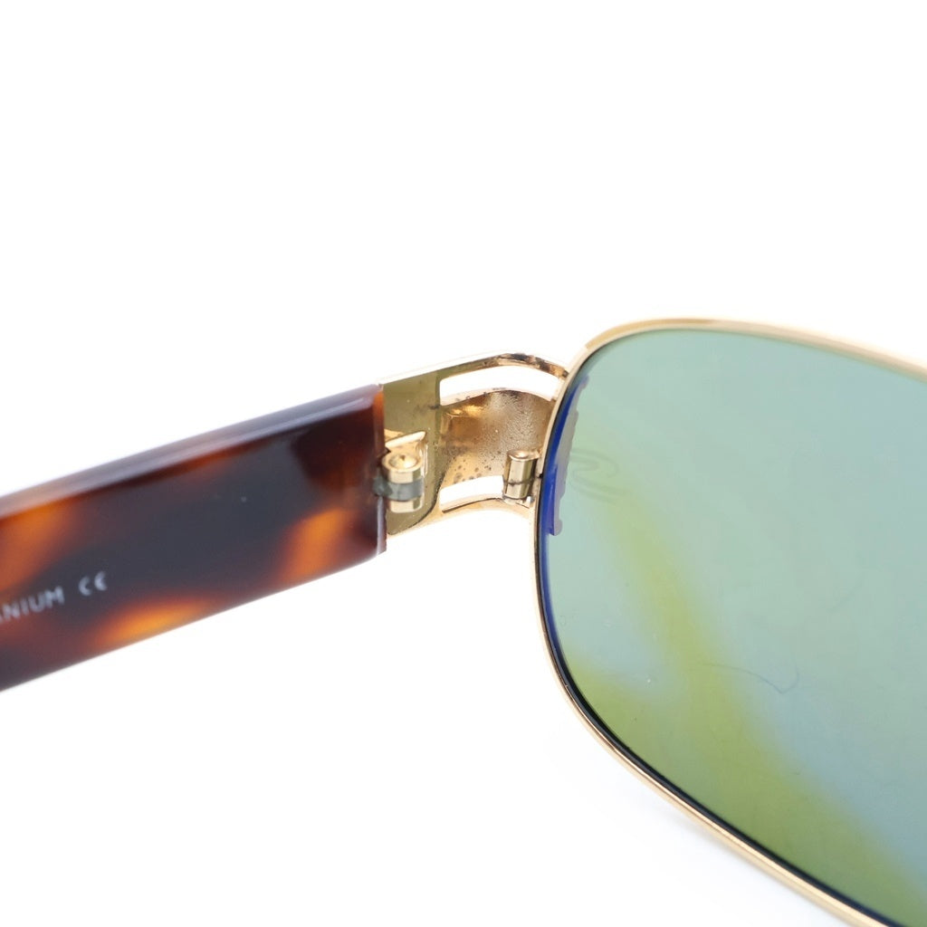 NO BRAND(ノーブランド) SENNA(セナ) SQUARE SUNGLASSES スクエアフレーム カラーサングラス アイウェア 眼鏡 ブラウン/ゴールド 2060