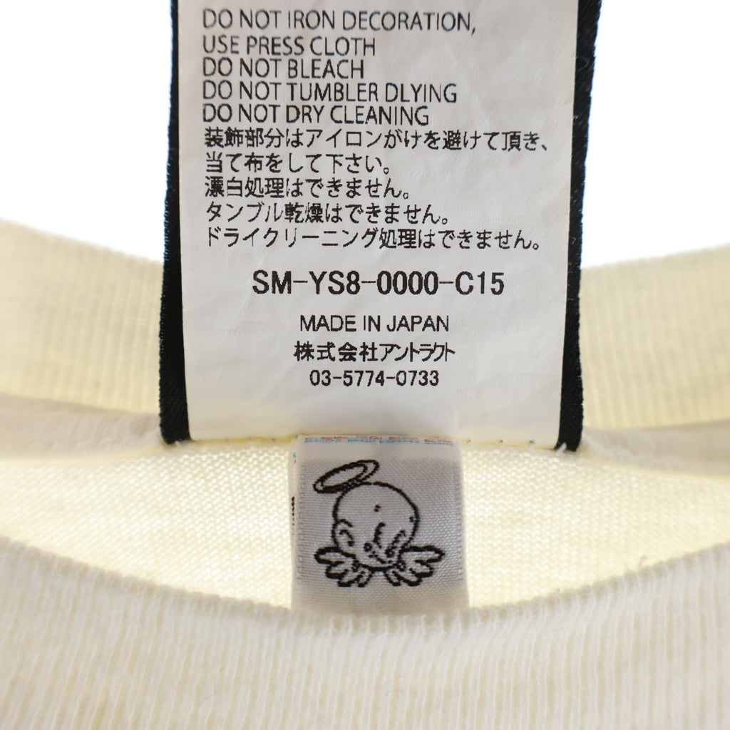 SAINT MICHAEL(セントマイケル) SW SS TEE / VEGES SM-YS8-0000-C15 フロント プリントクルーネック半袖Tシャツ カットソー ホワイト