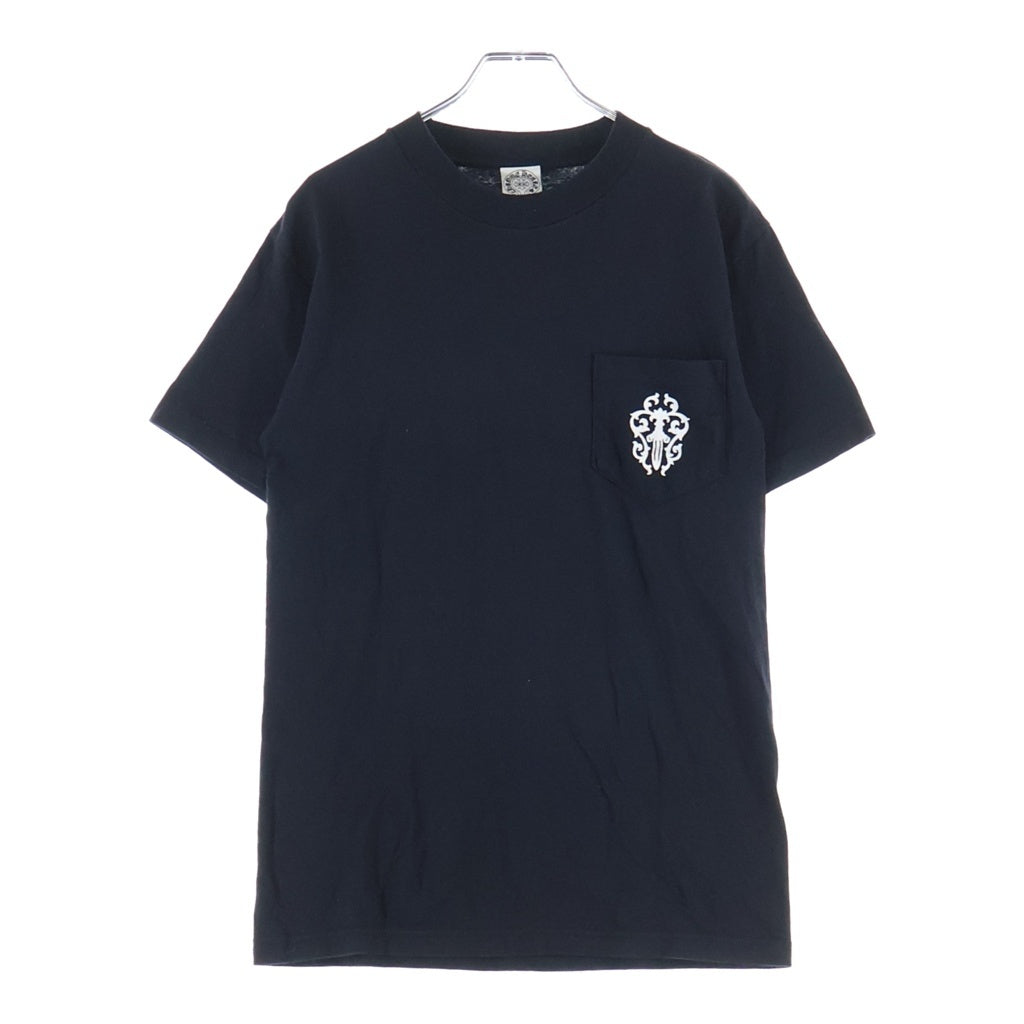 CHROME HEARTS(クロムハーツ) OLD S/S オールド ヴァインダガー バックホースシュープリント ワンポケット 半袖Tシャツ カットソー ブラック