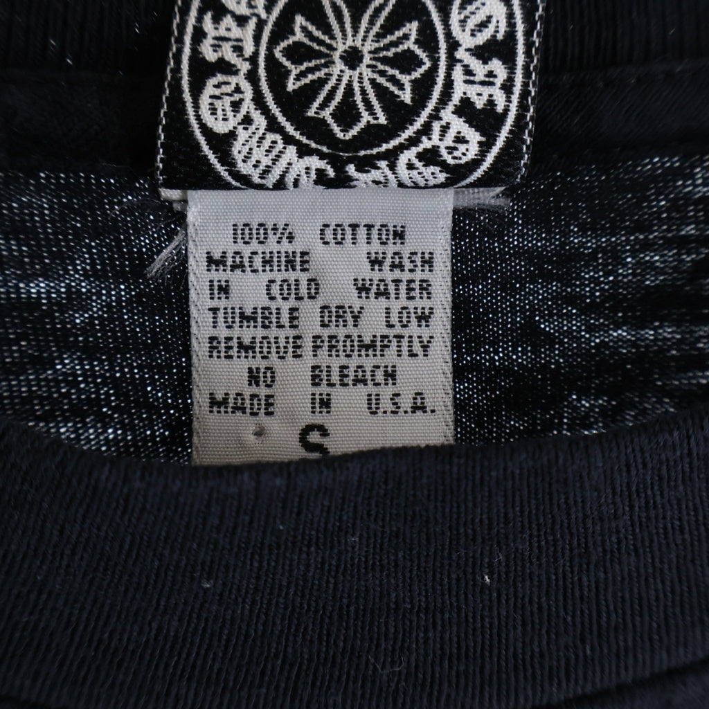 CHROME HEARTS(クロムハーツ) OLD S/S オールド ヴァインダガー バックホースシュープリント ワンポケット 半袖Tシャツ カットソー ブラック