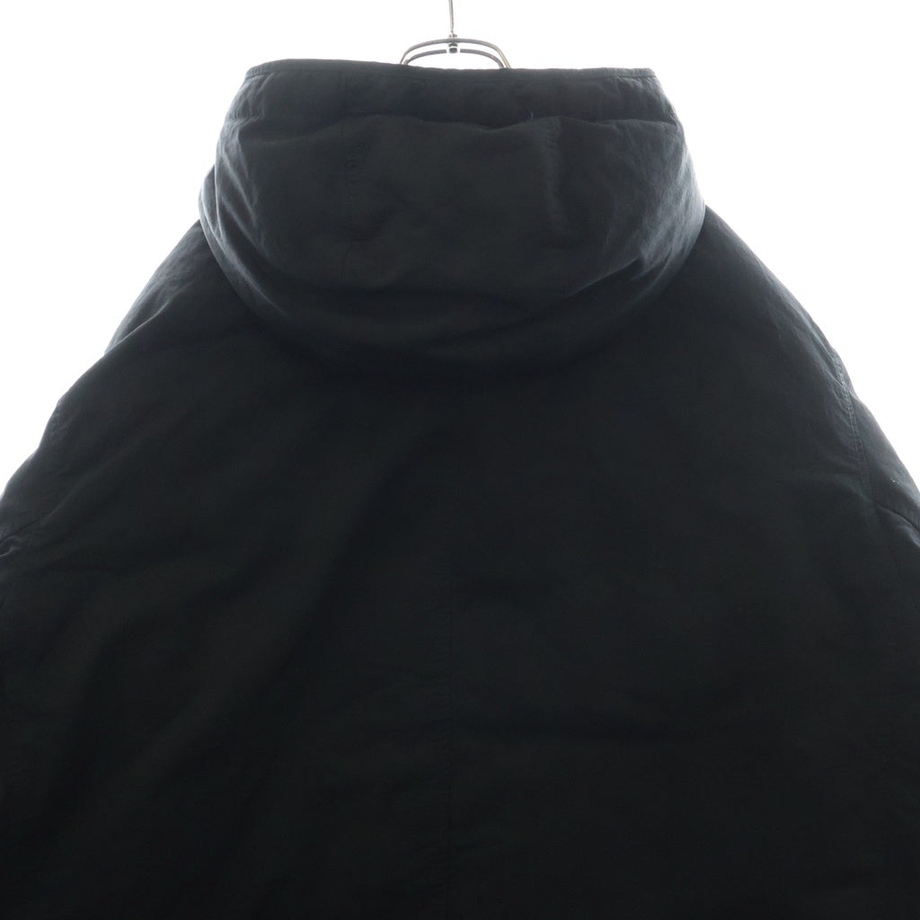 STONE ISLAND(ストーンアイランド) 22AW TWILL DOWN JACKET ツイル フーディー ダウンジャケット ショルダーワッペン ブラック 771541421
