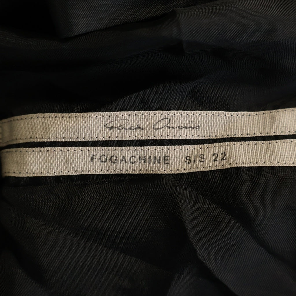Rick Owens(リックオウエンス) 22SS オーバーサイズ ショートスリーブ 半袖シャツ ブラック RR01B1294-JX