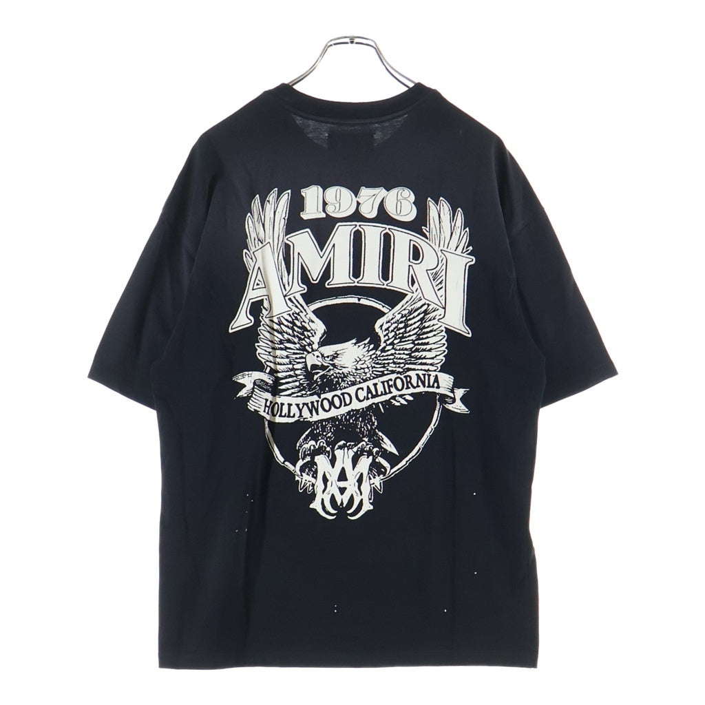 AMIRI(アミリ) 26SS EAGLE OVERSIZE TEE イーグルプリント クルーネック 半袖Tシャツ カットソー ブラック AMTOJR1024