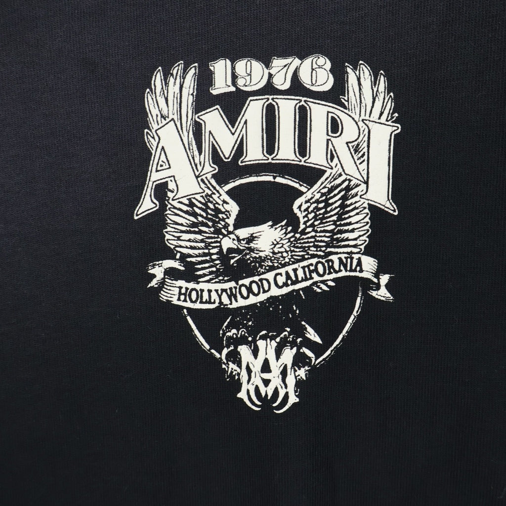 AMIRI(アミリ) 26SS EAGLE OVERSIZE TEE イーグルプリント クルーネック 半袖Tシャツ カットソー ブラック AMTOJR1024