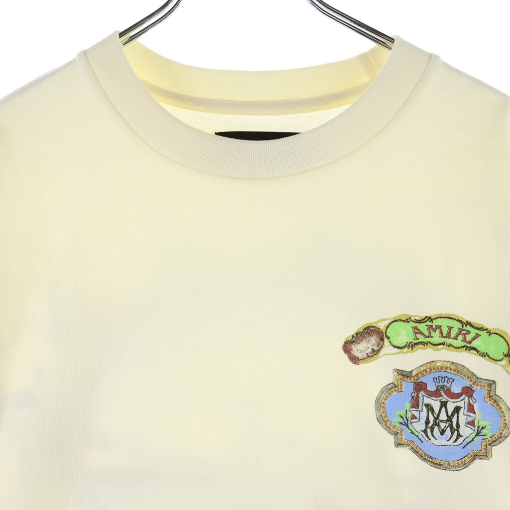 AMIRI(アミリ) Vista HJ Skate TEE グラフィックプリント クルーネック 半袖Tシャツ カットソー アイボリー AMTOJR1174