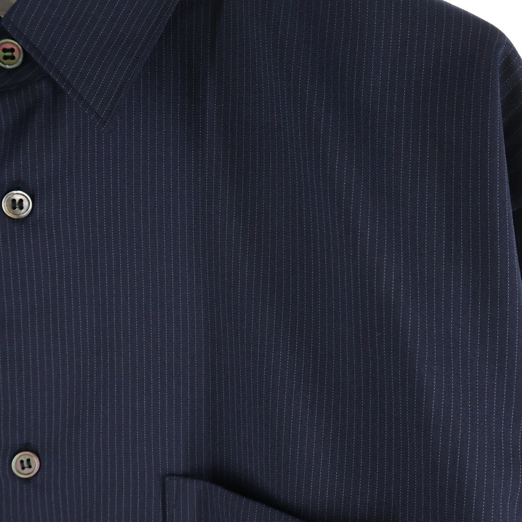 COMME des GARCONS SHIRT(コムデギャルソンシャツ) 26AW NARROW CLASSIC SHIRT ストライプ柄 ナロー クラシック ボタンダウン 長袖シャツ ネイビー FR-B502