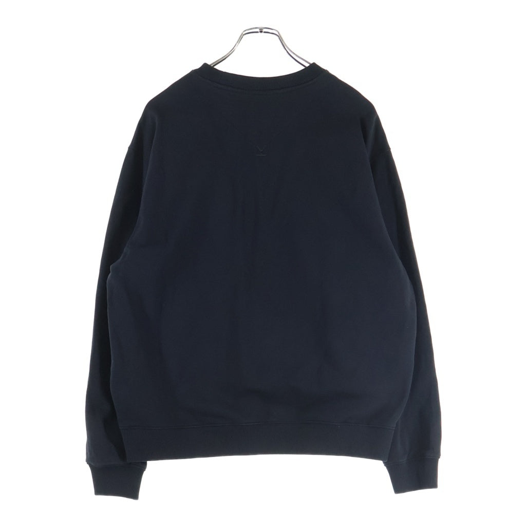 KENZO(ケンゾー) K-TIGER SWETSHIRTS タイガーロゴワッペン クルーネック 長袖スウェット トレーナー ブラック FB65SW0054MO