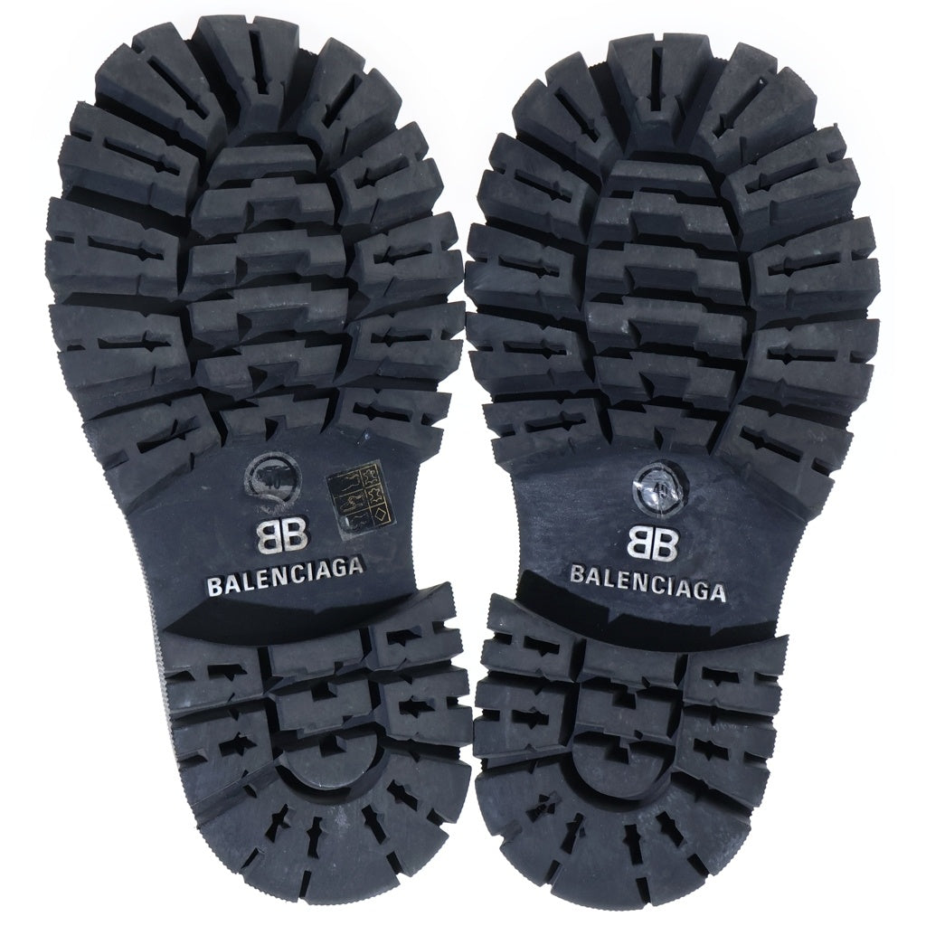 BALENCIAGA(バレンシアガ) TRACTOR BOOTIE サイドゴア トラクター ハイカット レザーブーツ ブラック 641399