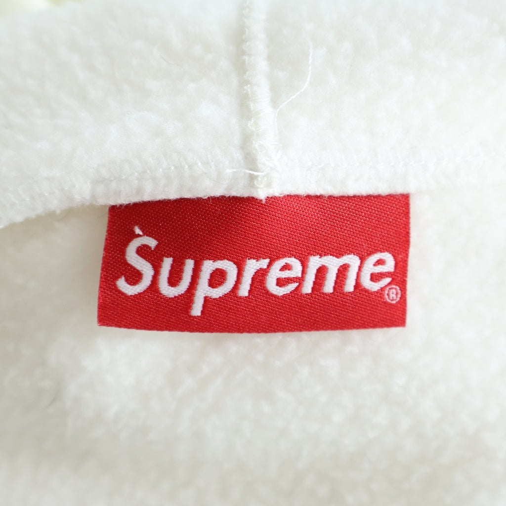 SUPREME(シュプリーム) WINDSTOPPER Zip Up Hooded Sweatshirt スモールボックスロゴ ジップアップ フーディースウェットパーカー ホワイト
