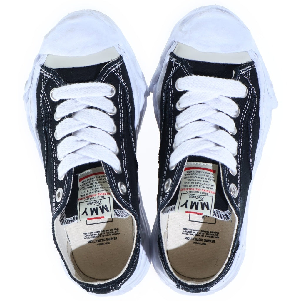 MAISON MIHARAYASUHIRO(メゾンミハラヤスヒロ) HANK ハンク オリジナルソール キャンバス ローカットスニーカー シューズ ブラック A05FW702 レディース