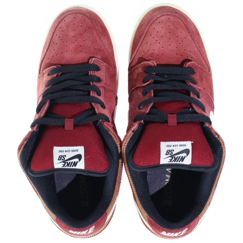 NIKE SB(ナイキエスビー) 【観賞用 2013年製】DUNK LOW PRO CORDUROY TEAM RED ダンク ロー プロ コーデュロイ チーム ローカットスニーカー レッド US10.5/28.5cm 304292-620