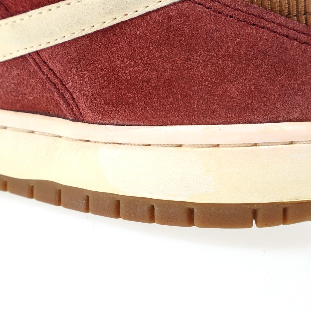 NIKE SB(ナイキエスビー) 【観賞用 2013年製】DUNK LOW PRO CORDUROY TEAM RED ダンク ロー プロ コーデュロイ チーム ローカットスニーカー レッド US10.5/28.5cm 304292-620