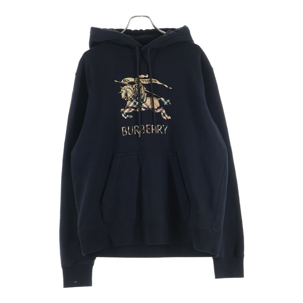 BURBERRY(バーバリー) Simon' Hoodie フロントロゴ サイモン フーディパーカー ブラック 8119021