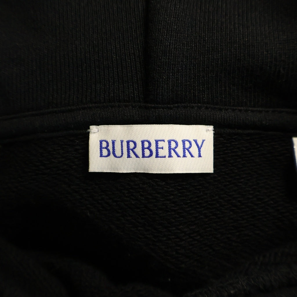 BURBERRY(バーバリー) Simon' Hoodie フロントロゴ サイモン フーディパーカー ブラック 8119021