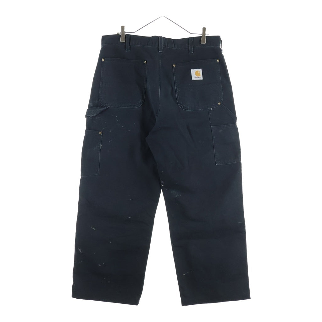 CARHARTT(カーハート) 00S B01 Firm Duck Double-Front Dungaree ダブルニー ダック ペインターパンツ ブラック B1388BLK