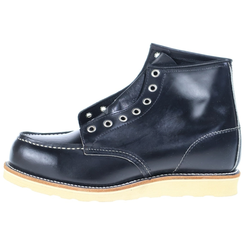 RED WING(レッド ウイング) 90-00S 6inch CLASSIC MOC TOE 6インチ クラシック モック トゥ 刺繍羽タグ ハイカットブーツ シューズ ブラック 8179
