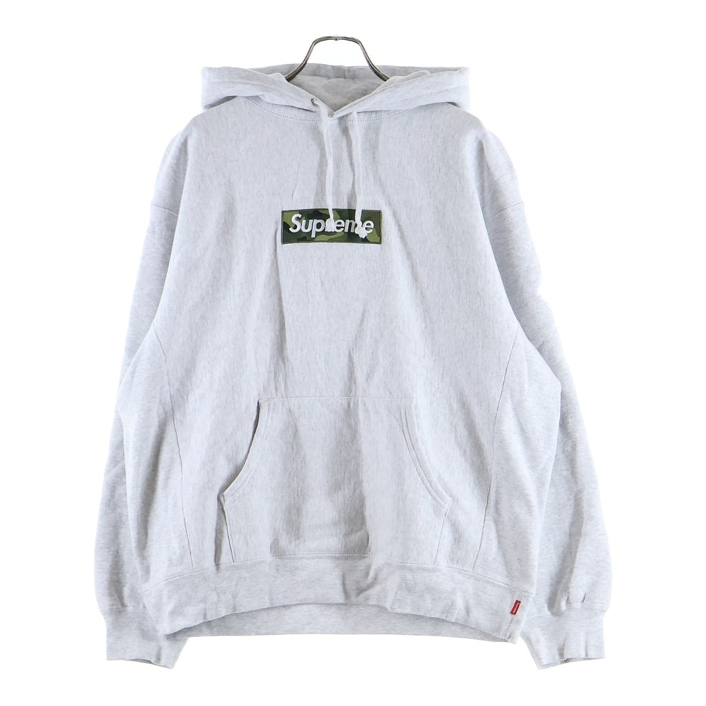 SUPREME(シュプリーム) 23AW Box Logo Hooded Sweatshirt カモ柄 ボックスロゴ フーディーパーカー グレー