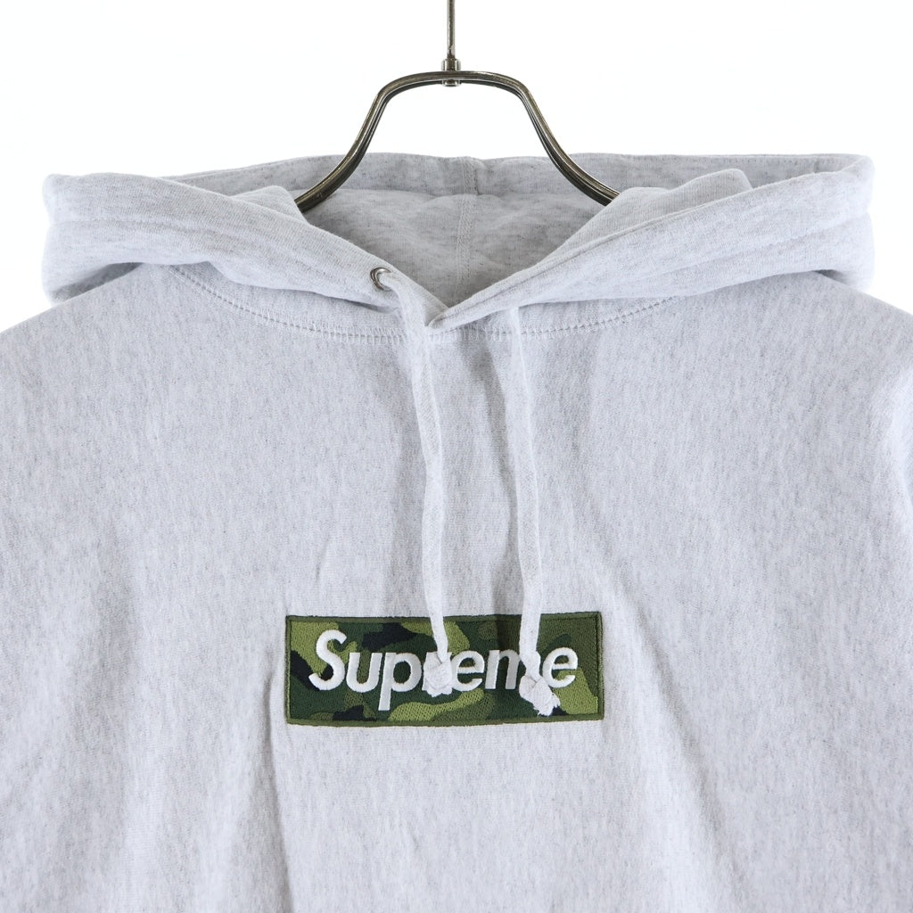 SUPREME(シュプリーム) 23AW Box Logo Hooded Sweatshirt カモ柄 ボックスロゴ フーディーパーカー グレー