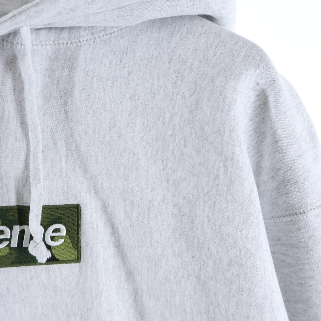 SUPREME(シュプリーム) 23AW Box Logo Hooded Sweatshirt カモ柄 ボックスロゴ フーディーパーカー グレー