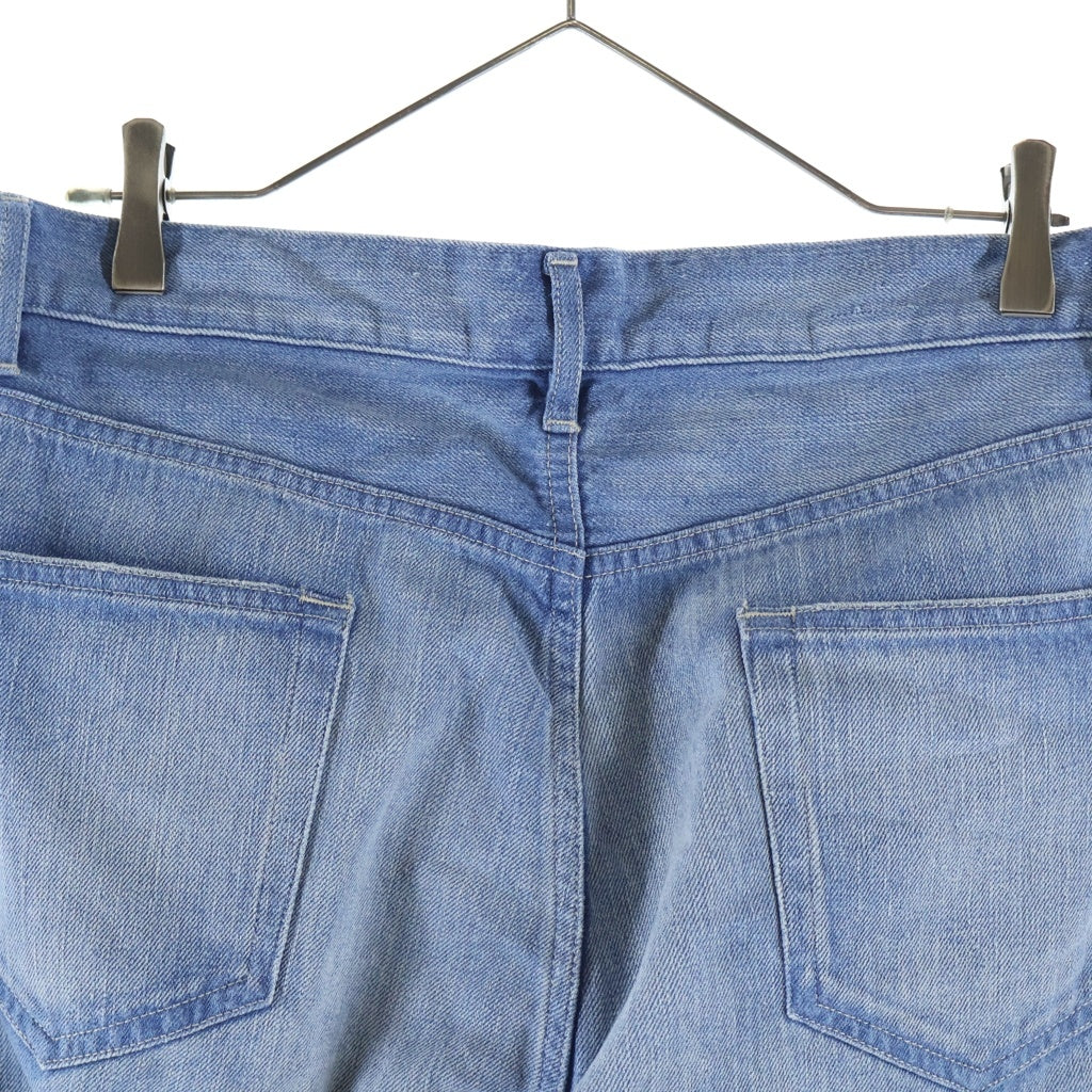 AURALEE(オーラリー) 25SS SELVEDGE FADED LIGHT DENIM PANTS セルビッジ フェード ライト デニムパンツ ブルー A25SP02DE