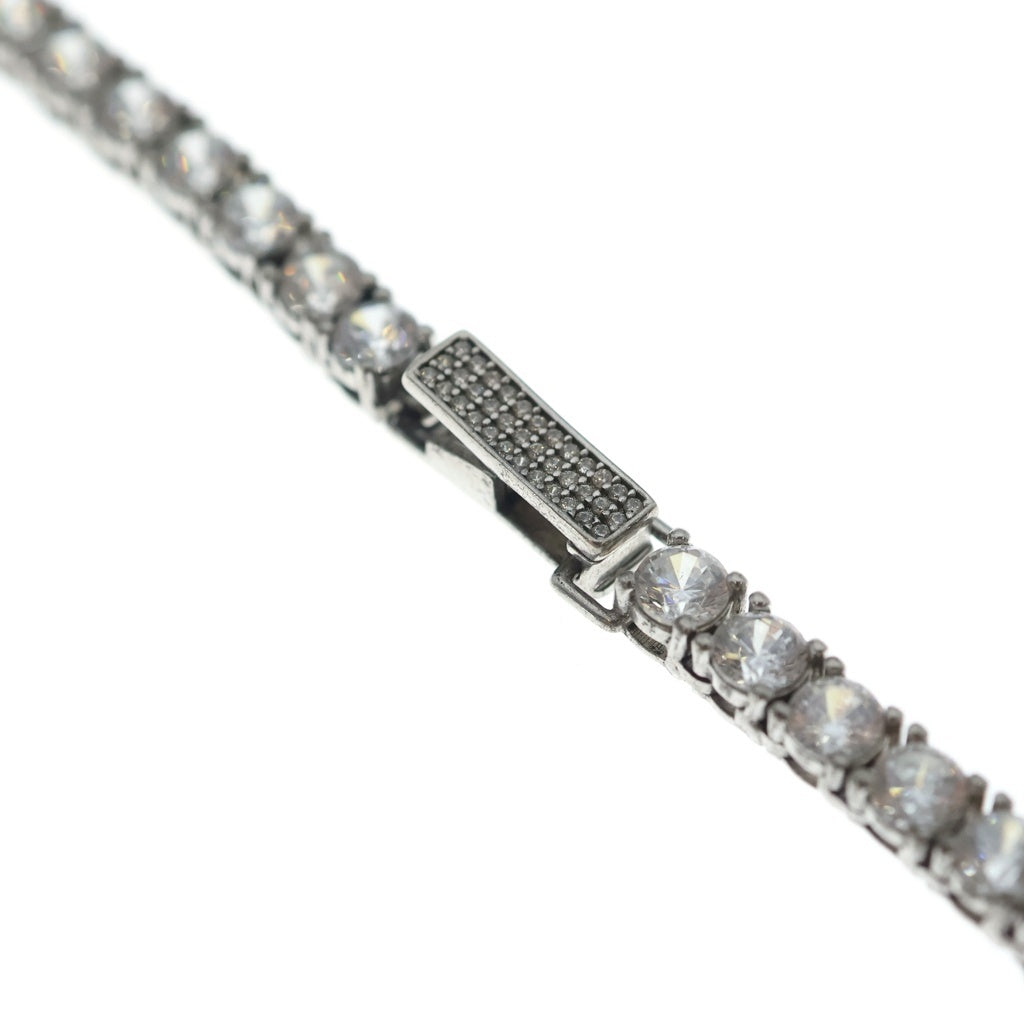 AVALANCH(アバランチ) TENNIS CHAIN NECKLESS テニスチェーン ジルコニア ネックレス シルバー AHNL-D001-4MM レディース