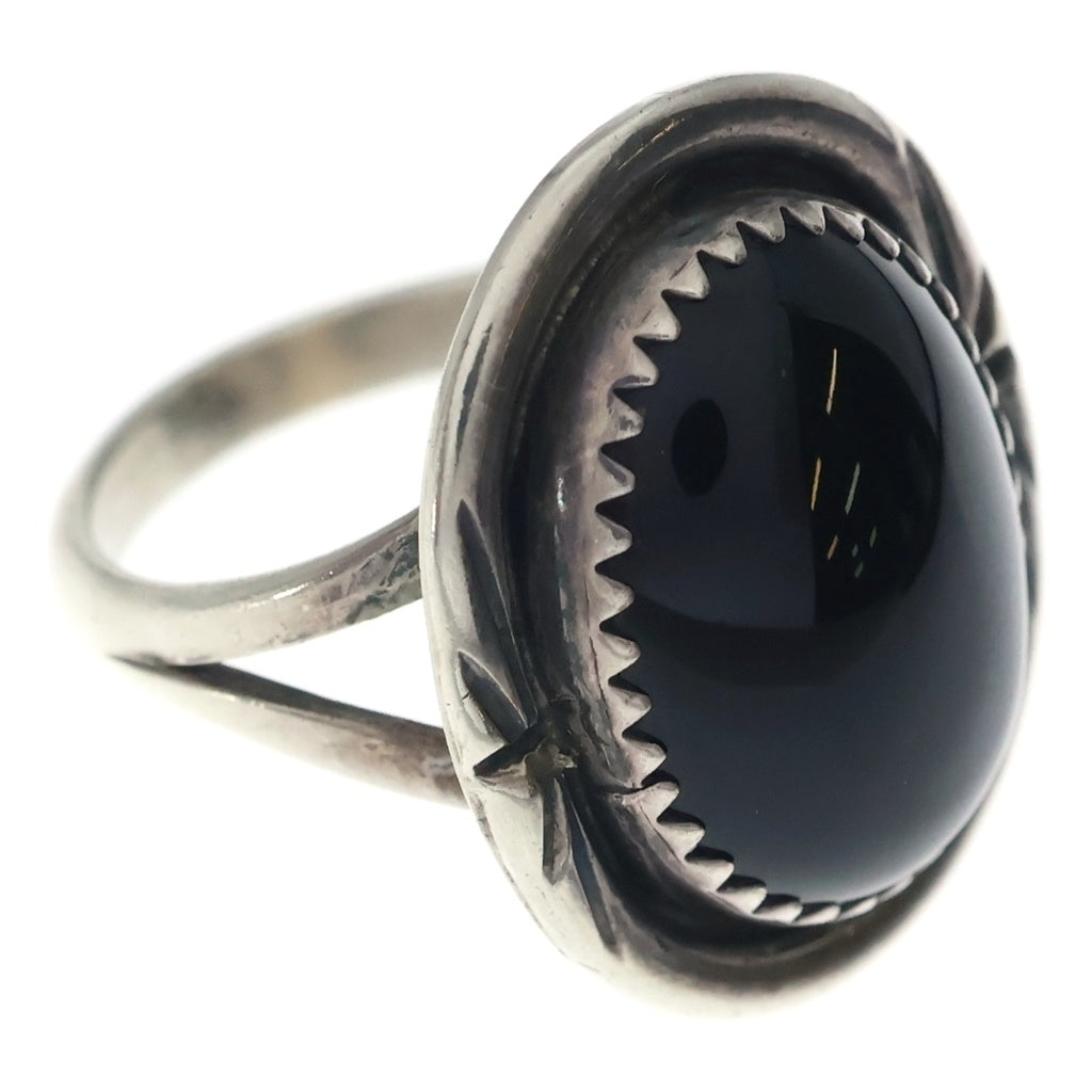 INDIAN JEWELRY(インディアンジュエリー) RUNNING BEAR ブラックストーン リング シルバー レディース