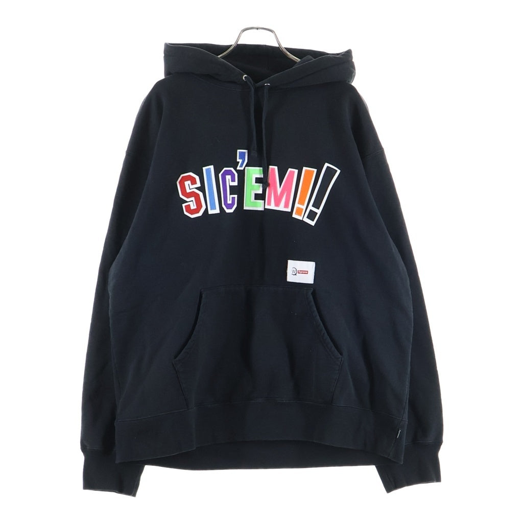 SUPREME(シュプリーム) 21AW ×WTAPS Sicem! Hooded Sweatshirt ダブルタップス フロントロゴ プルオーバー スウェットパーカー フーディ ブラック
