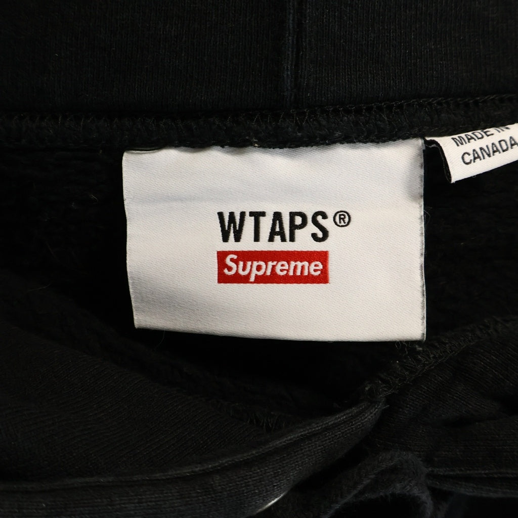 SUPREME(シュプリーム) 21AW ×WTAPS Sicem! Hooded Sweatshirt ダブルタップス フロントロゴ プルオーバー スウェットパーカー フーディ ブラック