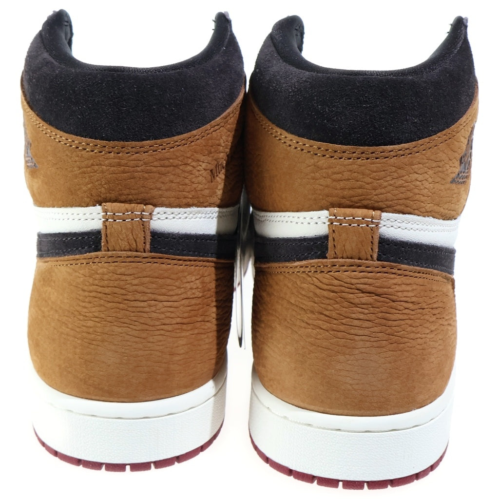 NIKE(ナイキ) AIR JORDAN 1 HIGH OG Love Letter エアジョーダンワン ラブレター ハイカットスニーカー ブラウン/ホワイト US12/30.0cm DZ5485-201