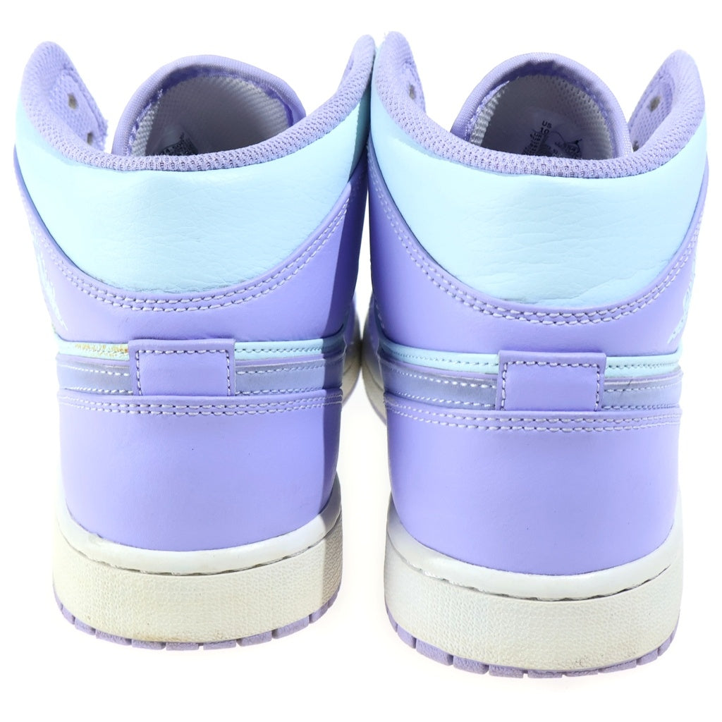 NIKE(ナイキ) AIR JORDAN 1 MID Purple Aqua エアジョーダン1 パープルアクア ミッドカットスニーカー パープル US10/28cm 554724-500