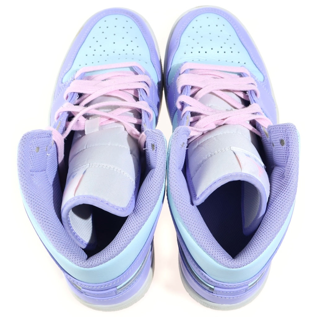 NIKE(ナイキ) AIR JORDAN 1 MID Purple Aqua エアジョーダン1 パープルアクア ミッドカットスニーカー パープル US10/28cm 554724-500