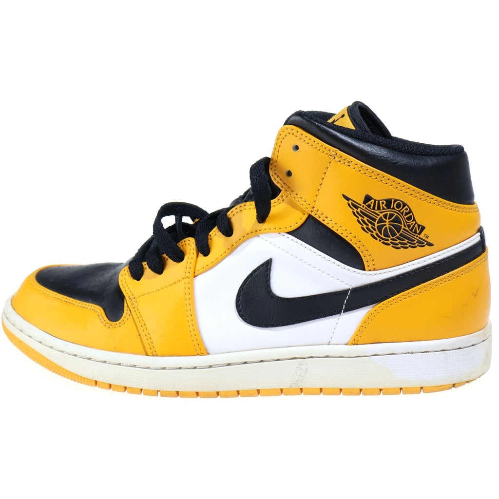 NIKE(ナイキ) AIR JORDAN 1 MID TAXI エアジョーダン1 タクシー ミッドカットスニーカー イエロー US10/28cm 554724 701