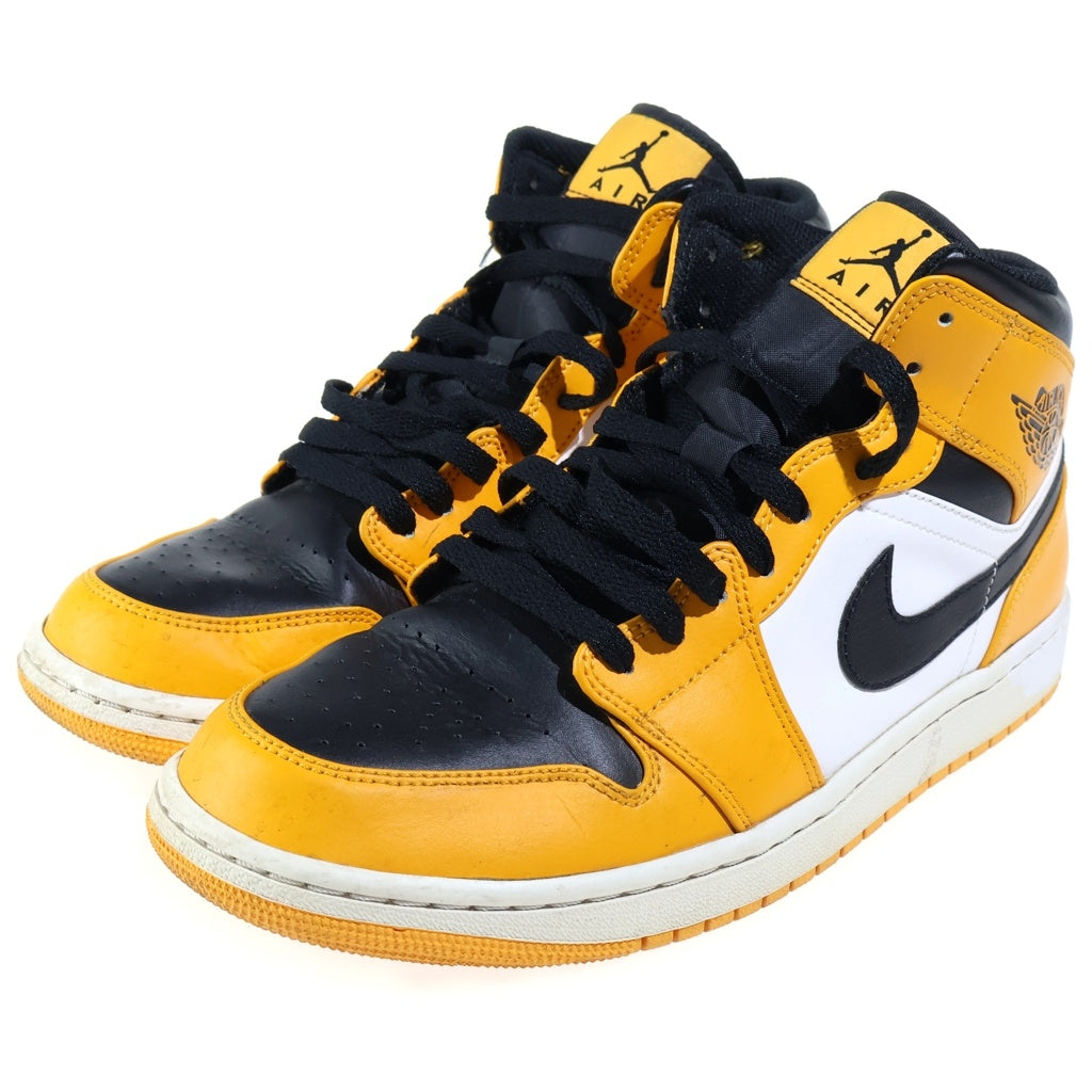 NIKE(ナイキ) AIR JORDAN 1 MID TAXI エアジョーダン1 タクシー ミッドカットスニーカー イエロー US10/28cm 554724 701