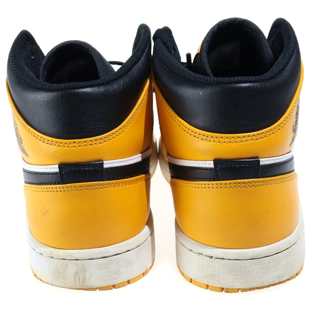 NIKE(ナイキ) AIR JORDAN 1 MID TAXI エアジョーダン1 タクシー ミッドカットスニーカー イエロー US10/28cm 554724 701