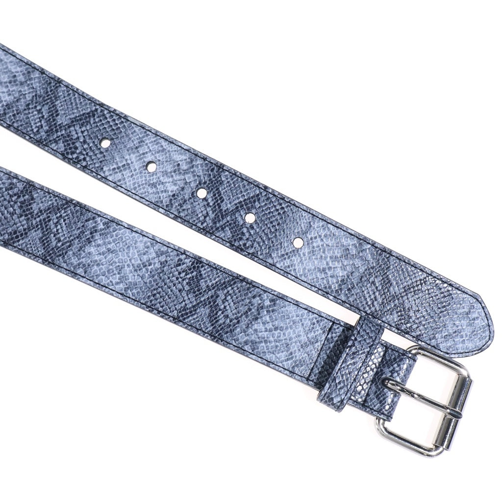 SUPREME(シュプリーム) 21SS ×NIKE Snakeskin Belt ナイキ スネークスキン レザーベルト グレー