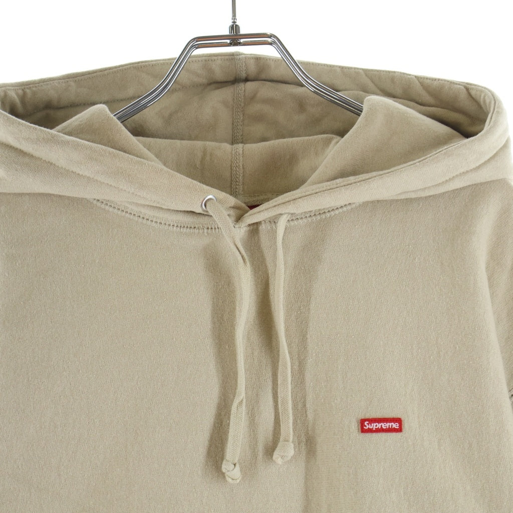 SUPREME(シュプリーム) 21SS Small Box Hooded Sweatshirt スモールボックスロゴ プルオーバースウェットパーカー フーディ ベージュ