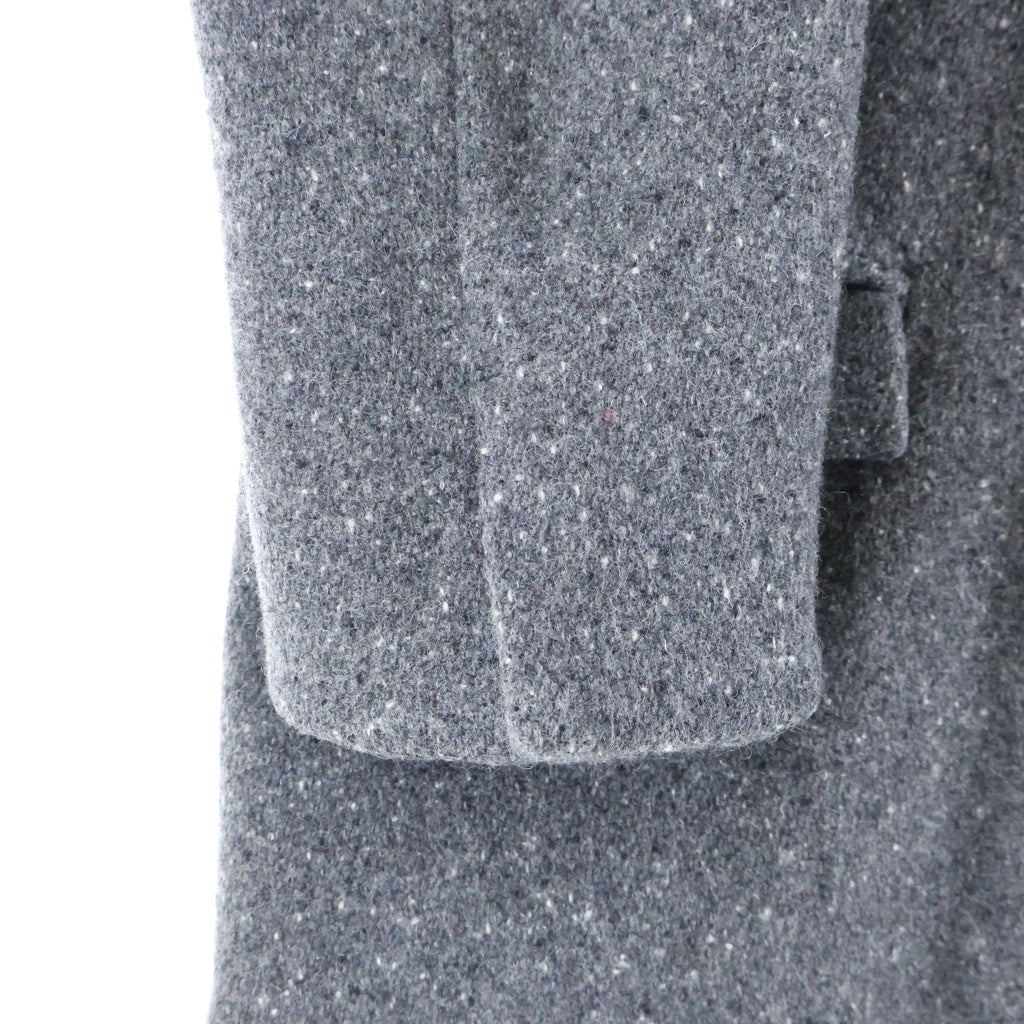 LES SIX(レシス) 22AW LIGHT MELTON ノッチドラペル 2B ウール混 チェスターコート グレー TROIS-3-MSJ
