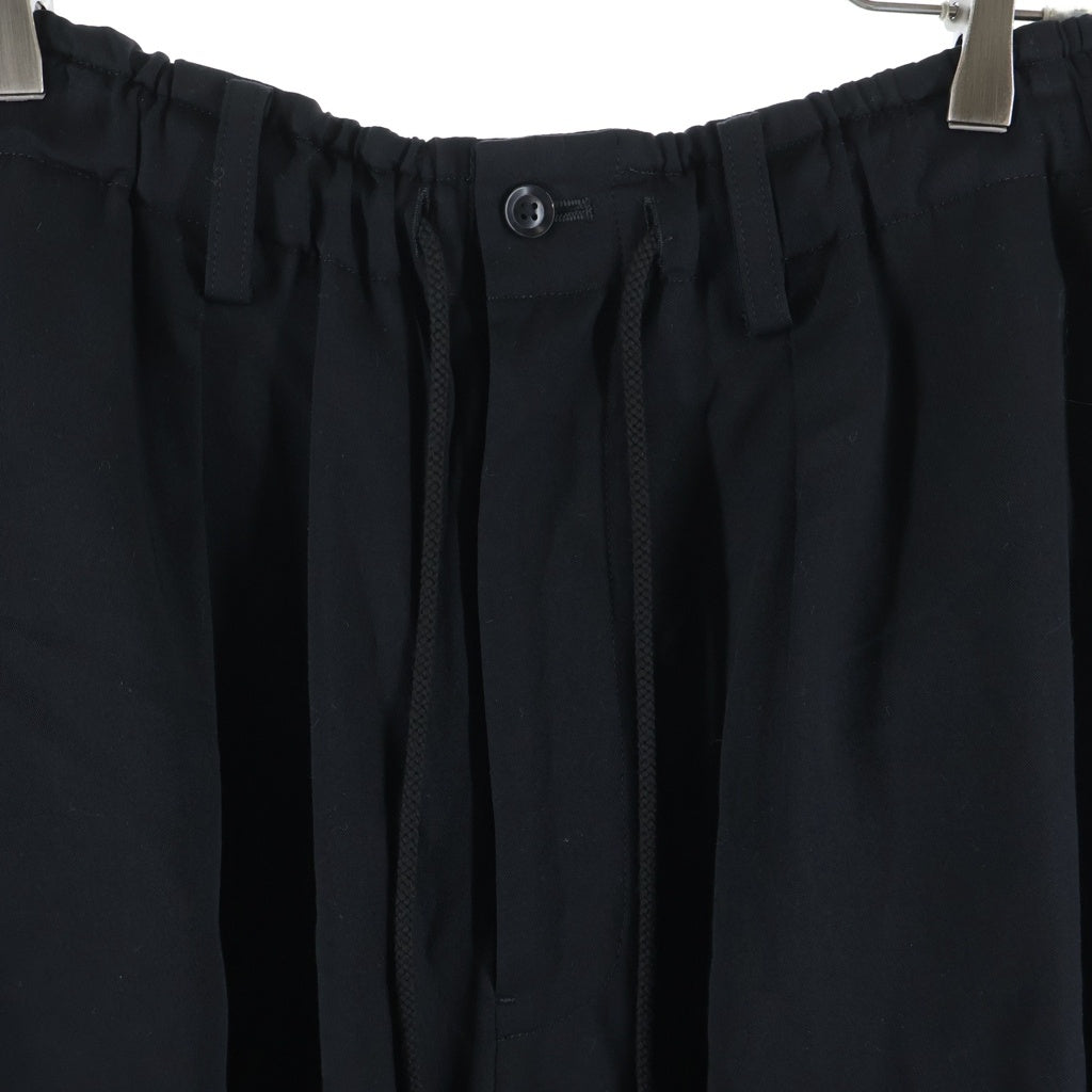 BLACK Scandal Yohji Yamamoto(ブラックスキャンダルヨウジヤマモト) 19AW CROW PANTS テンセル カラス ロングパンツ ブラック HC-P79-223