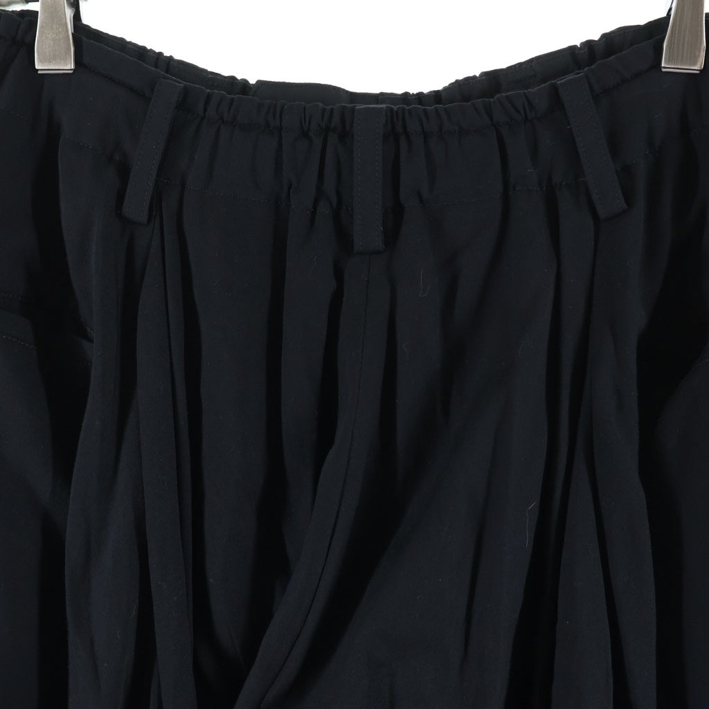BLACK Scandal Yohji Yamamoto(ブラックスキャンダルヨウジヤマモト) 19AW CROW PANTS テンセル カラス ロングパンツ ブラック HC-P79-223