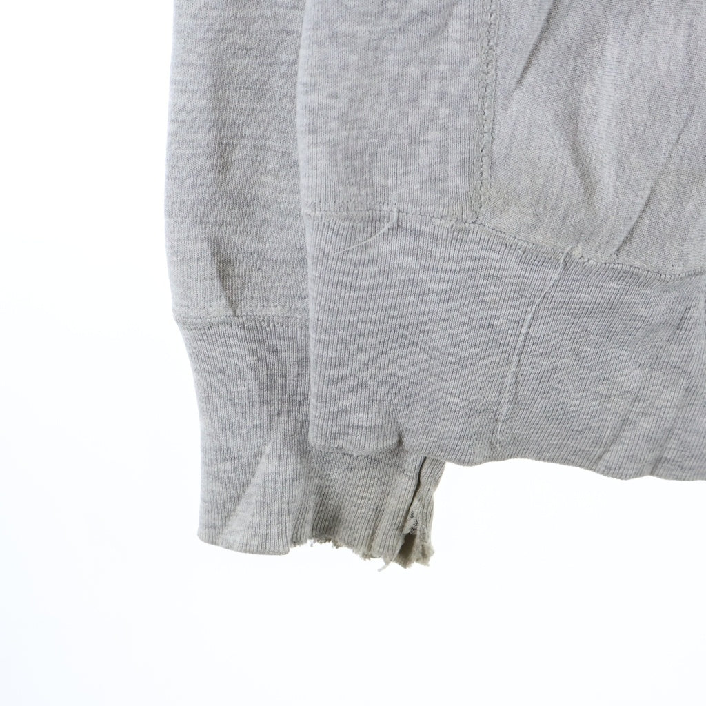 CHAMPION(チャンピオン) 80S REVERSE WEAVE リバースウィーブ トリコタグ フロントプリント クルーネックスウェットトレーナー グレー