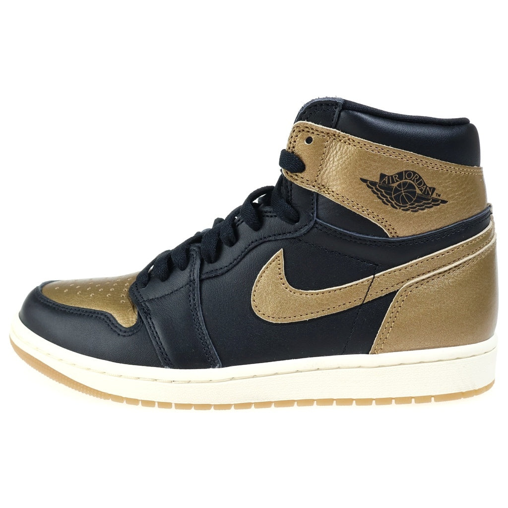 NIKE(ナイキ) AIR JORDAN 1 RETRO HIGH BLACK AND GOLD エアジョーダン1 レトロ ハイ OG ハイカットスニーカー ゴールド/ブラック US8.5/26.5cm DZ5485-071