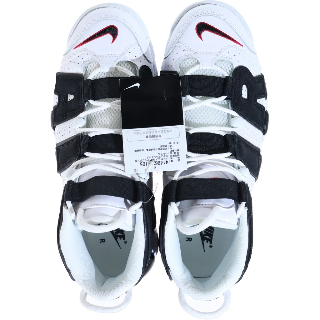 NIKE(ナイキ) AIR MORE UPTEMPO 414962-105 エア モア アップテンポ ハイカットスニーカー ホワイト/ブラック US9.5/27.5cm