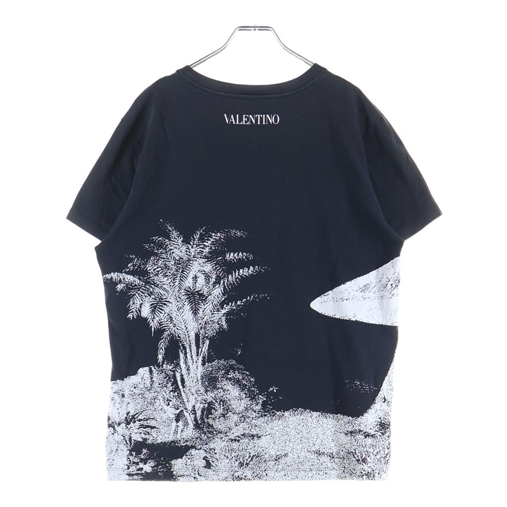 VALENTINO(ヴァレンティノ) Dreamastic XVDKC10C6LE グラフィックプリント クールネック 半袖Tシャツ カットソー ブラック