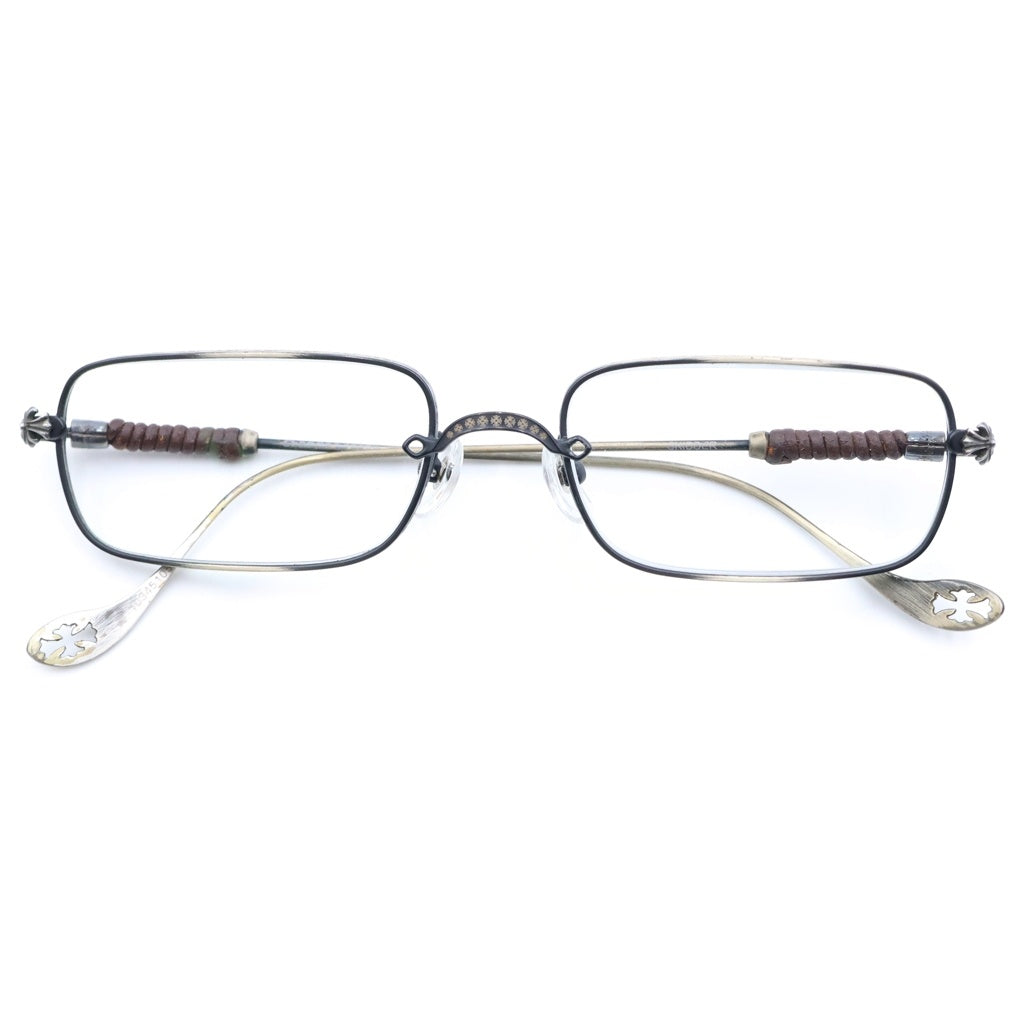 CHROME HEARTS(クロムハーツ) SKIDDER CHプラススキニーテンプル サングラス アイウェア メガネ シルバー/ブラック