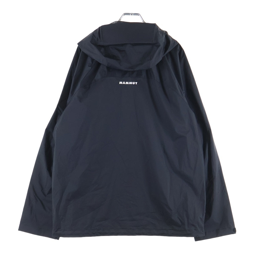 MAMMUT(マムート) フロントロゴ ジップアップ フーデッドナイロンジャケット ブラック 1010-28652