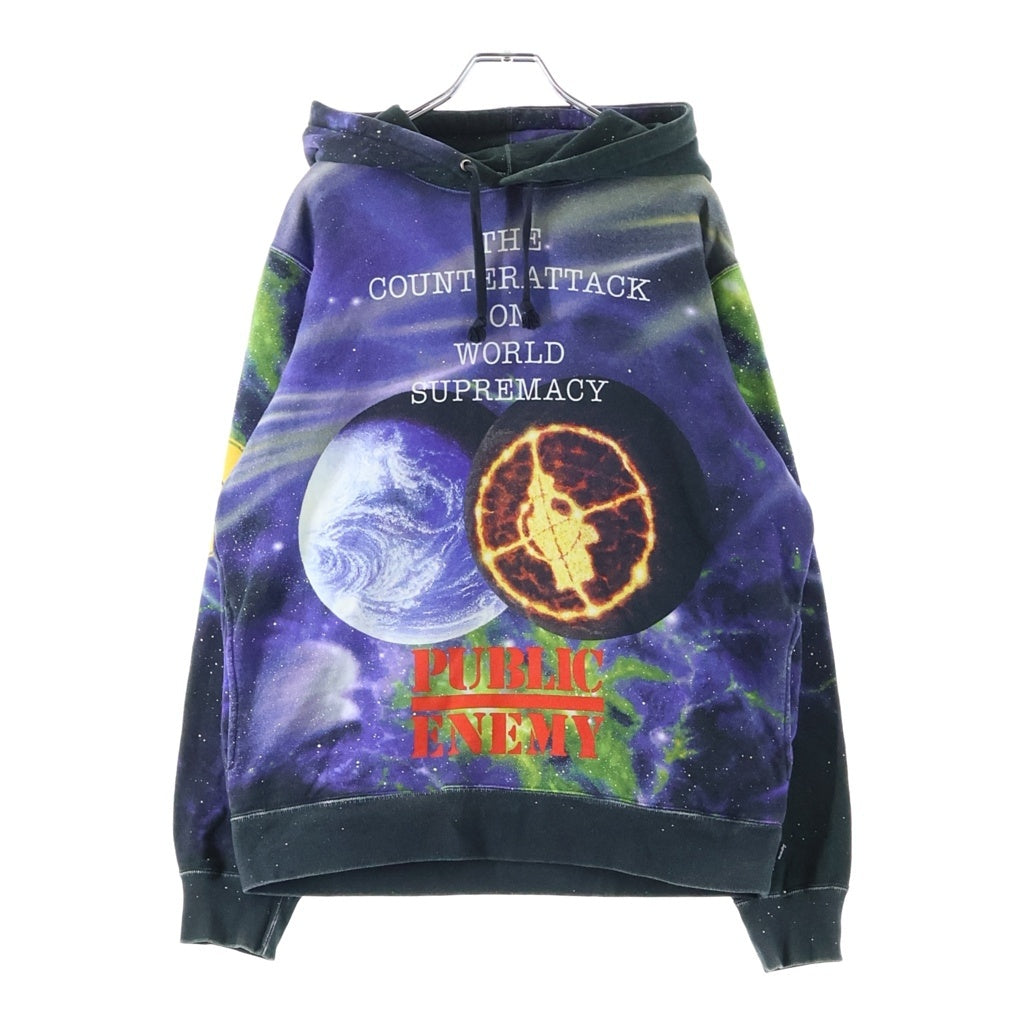SUPREME(シュプリーム) 18SS UNDERCOVER Public Enemy The Counterattack on World Supremacy Hooded Sweatshirt アンダーカバー × パブリックエネミー プルオーバー スウェットパーカー