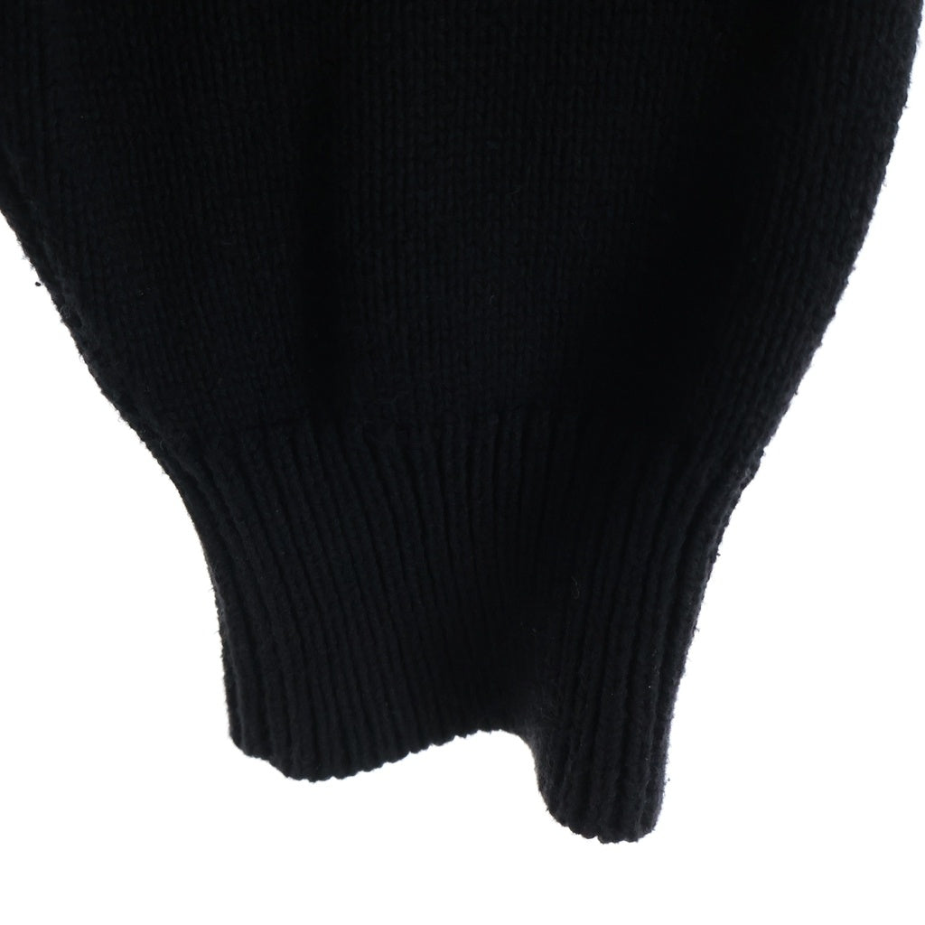 HYSTERIC GLAMOUR(ヒステリックグラマー) 23AW knit cardigan STEEL編込 デビルガール ニットカーディガン ブラック 02233ND01