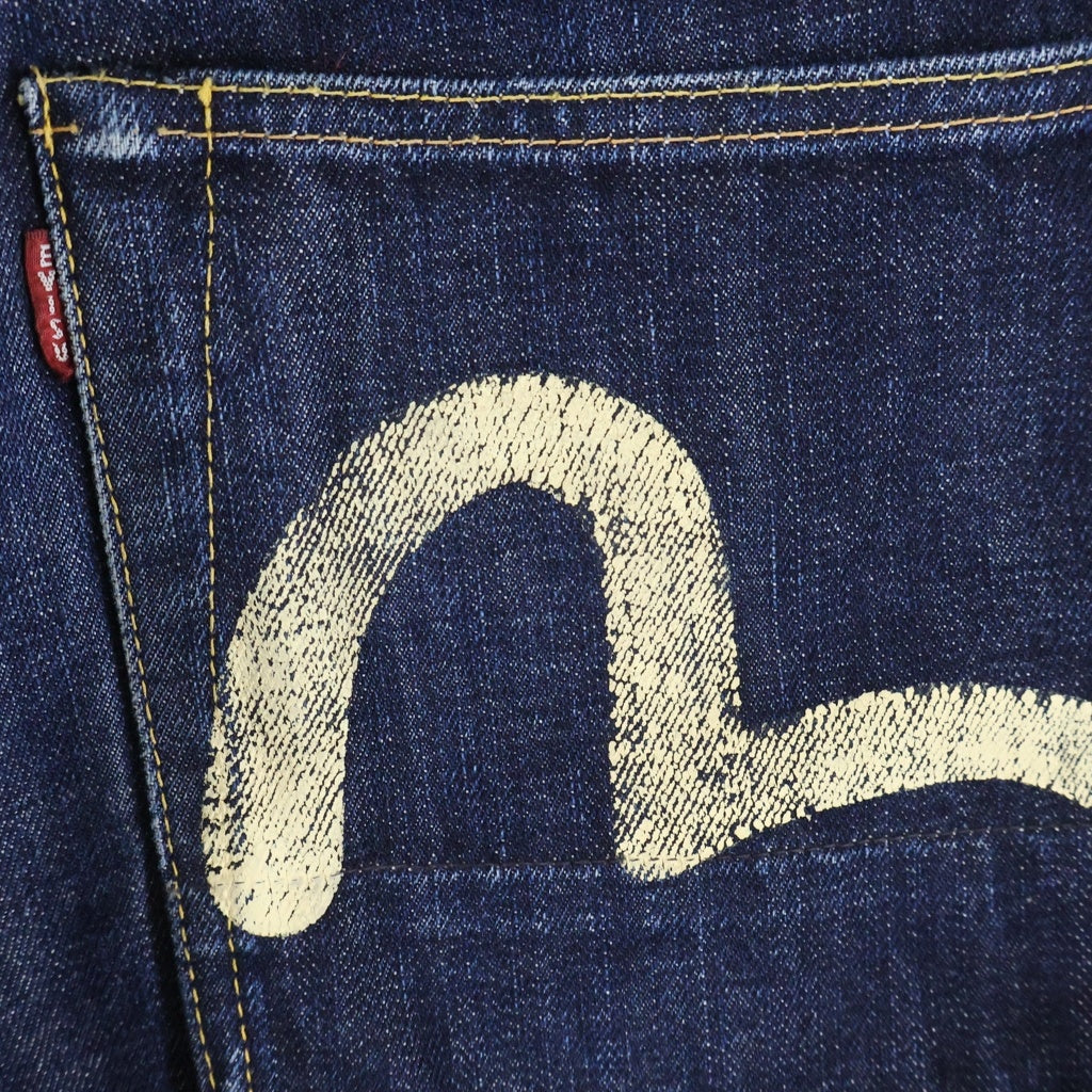 EVISU(エビス) Denim Pants ボタンフライ ストレートデニムパンツ インディゴ 2001