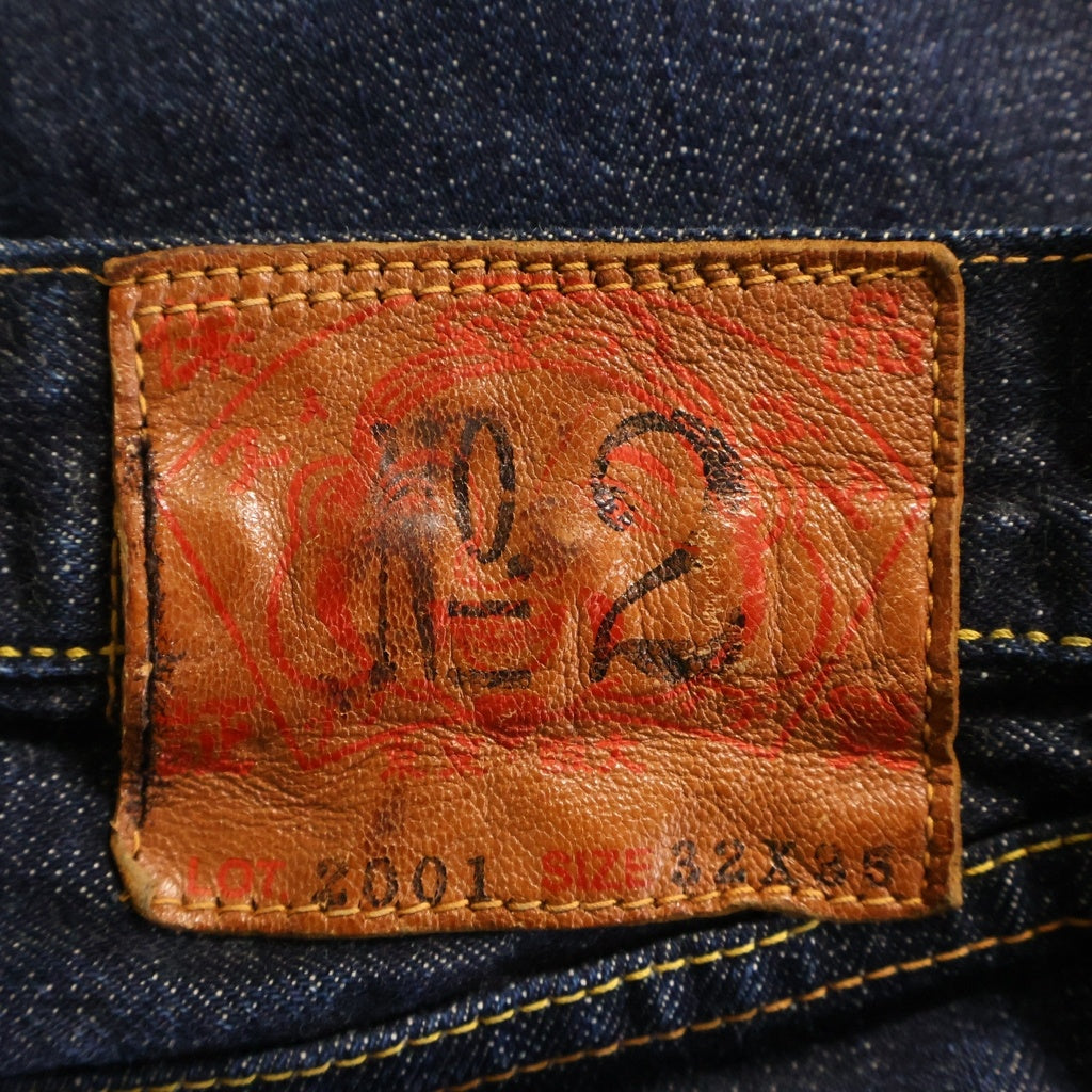 EVISU(エビス) Denim Pants ボタンフライ ストレートデニムパンツ インディゴ 2001