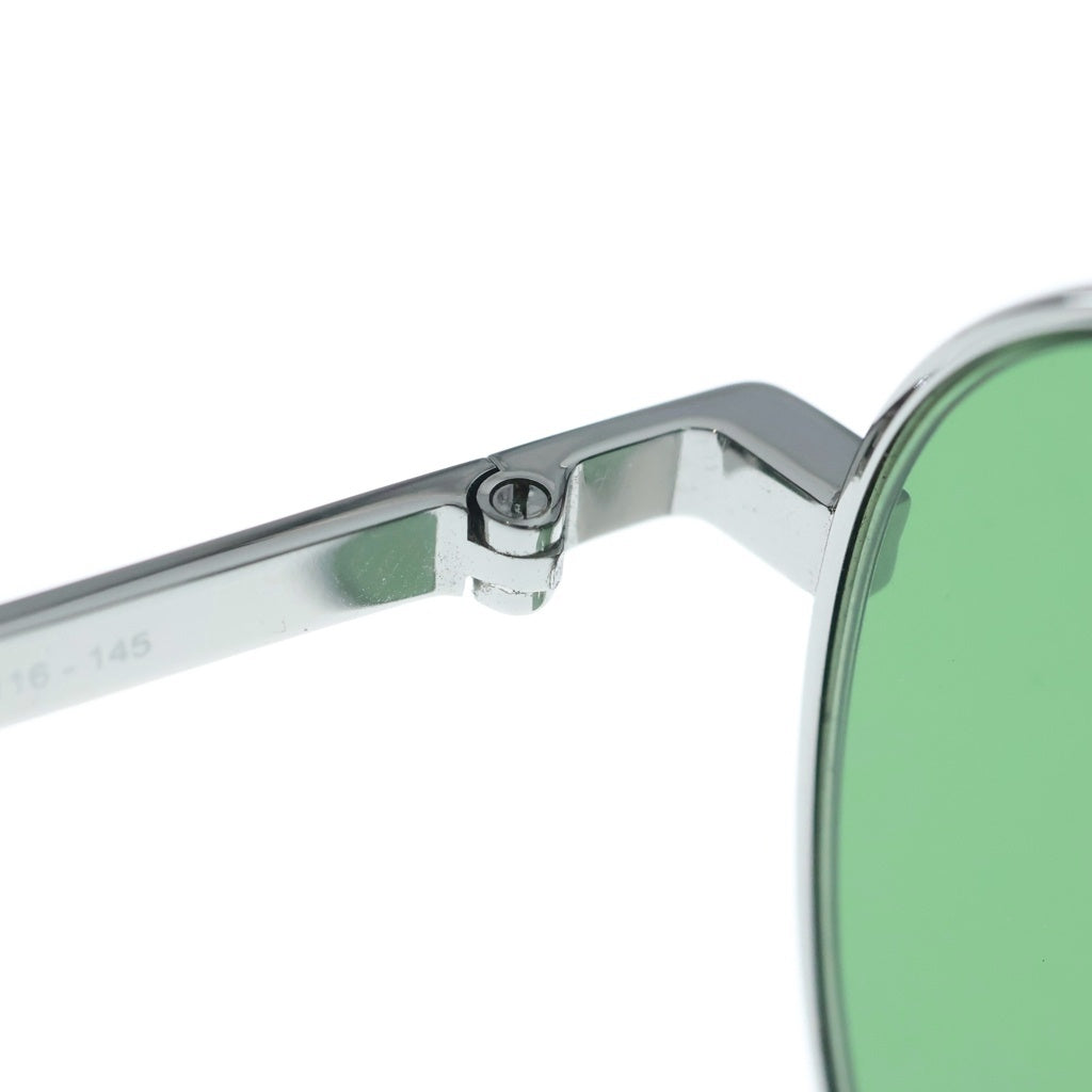 BOTTEGA VENETA(ボッテガヴェネタ) Aviator Sunglasses メタルフレーム カラーレンズ アビエーターサングラス アイウェア シルバー/グリーン BV1013SK-010 BV1013SK